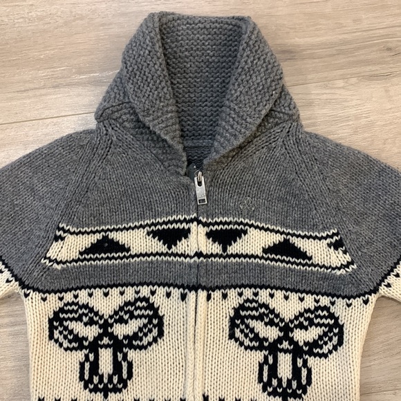 TNA 100% Lambswool zip up sweater - Picture 2 of 6